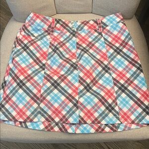 Slazenger plaid golf skort